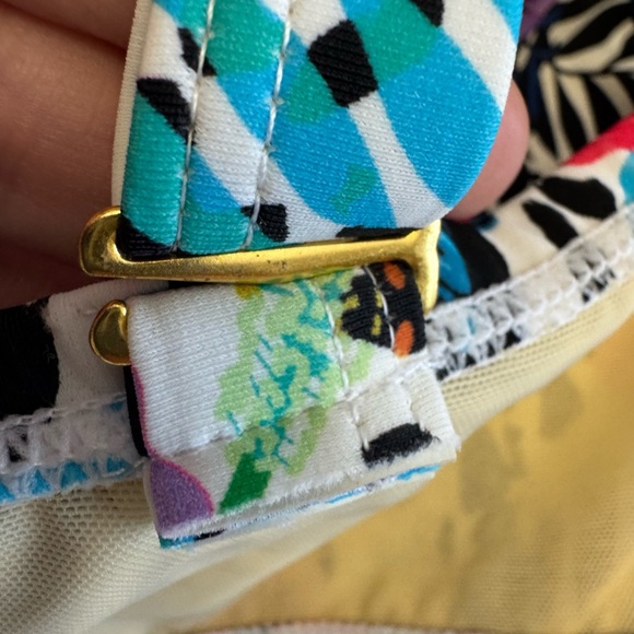 Swimsuits For All Sz 24 Tropical Floral Palms Tankini Swimsuit‎ Top V Neck Flowy - Picture 9 of 9